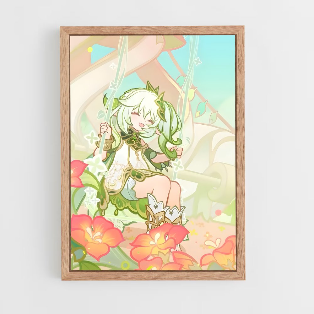 Poster Fleur du Destin – affiche Genshin impact (vue 4)